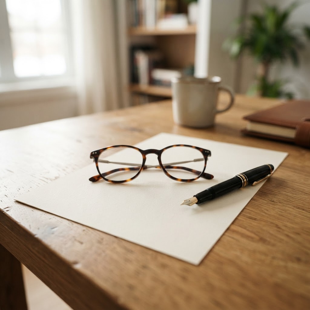 A natural desk scene with homebuying paperwork.