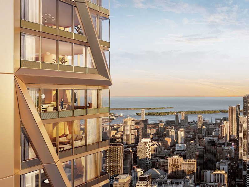 One Bloor West aerial rendering