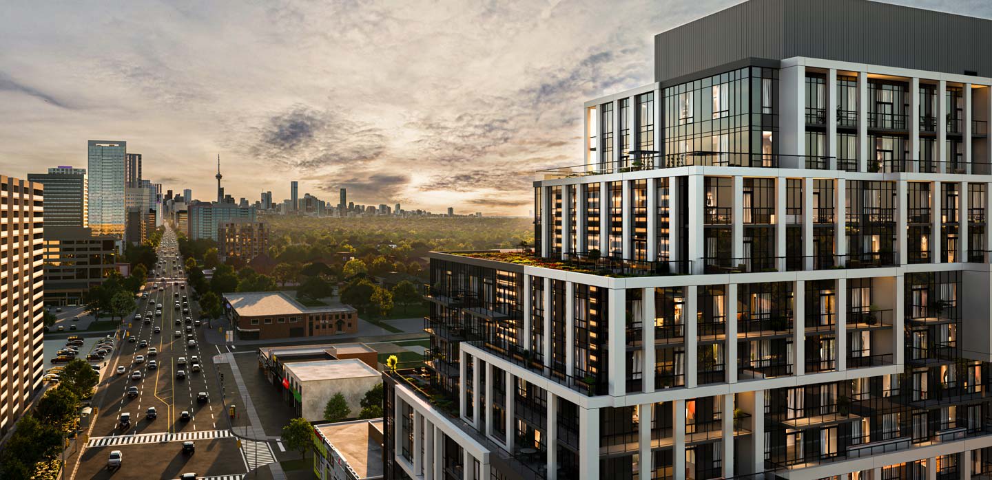 6080 Yonge aerial rendering