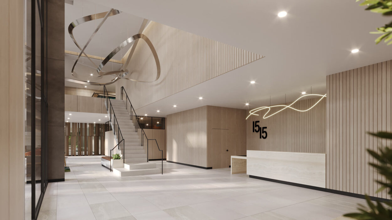 1515 Pickering lobby rendering